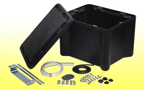 metal battery box kit|sealed battery box with vent.